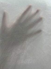 Breezaya 纯色荷叶边饰罩衫连衣裙 女式度假海滩装 - 軍綠色 - 查看 6