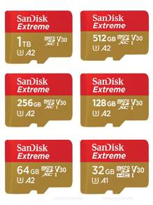 Sandisk Extreme micro sd卡內存卡原裝A2 U3 V30 microsd UHS-I卡4K閃存卡