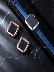 Conjunto de 3 cubiertas de protección completa de TPU plateadas compatibles con Apple - transparente - Ver 2