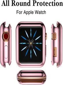 Conjunto de 3 cubiertas de protección completa de TPU plateadas compatibles con Apple - transparente - Ver 4