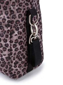 Bebé Bolsa de pañales con patrón de leopardo - Marrón - Ver 6