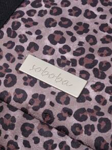 Bebé Bolsa de pañales con patrón de leopardo - Marrón - Ver 9