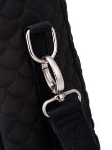 Bebé Bolsa de pañales guateado - Negro - Ver 7