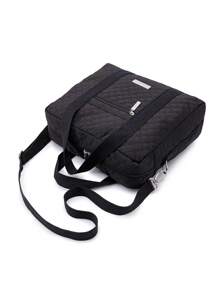 Bebé Bolsa de pañales guateado - Negro - Ver 8