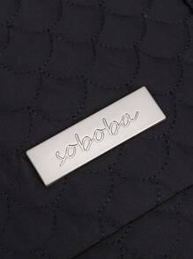 Bebé Bolsa de pañales guateado - Negro - Ver 10