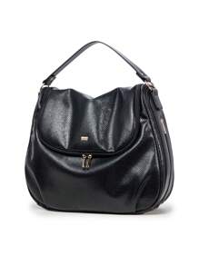 Bebé Bolsa de pañales PU - Negro - Ver 1