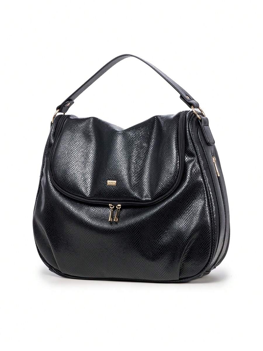 Bebé Bolsa de pañales PU - Negro - Ver 1