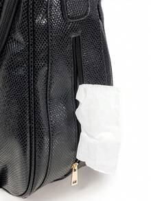 Bebé Bolsa de pañales PU - Negro - Ver 4