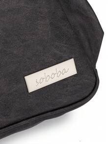 Bebé Bolsa de pañales PU - Negro - Ver 9