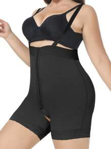 Talla grande Parte inferior de fajas ribete con encaje - Negro - Ver 4