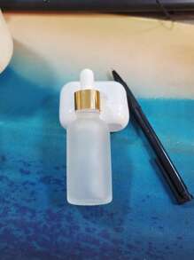 2入組30毫升空磨砂玻璃滴瓶可填充香薰瓶帶金色帽子 - 無色 - 查看 2