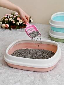 1 pieza Arenero para gato plegable al azar para gato para limpieza - Multicolor - Ver 4