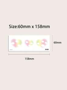 6 Tấm In Hình Trái Tim Miếng Dán Hình Xăm Mặt Miếng Dán Hình Xăm Dễ Thương Hình Xăm Giả Trang Điểm Cho Bé Gái Và Bé Trai - Nhiều màu - Xem 5