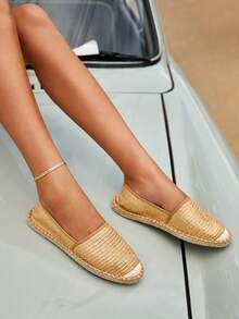 Styleloop 女士極簡度假PP平底鞋 - 杏色 - 查看 6