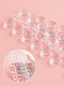 120Tips Transparent Nail Polish Display Card False Nail Tips Color Chart Nail Art Display Tips