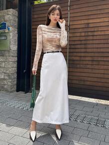 DAZY Tie Dye Ruched Front Top - Multicolor - View 8