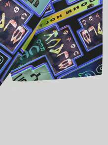 Manfinity LEGND Men Plus Letter Graphic Shirt Without Tee - Multicolor - View 4