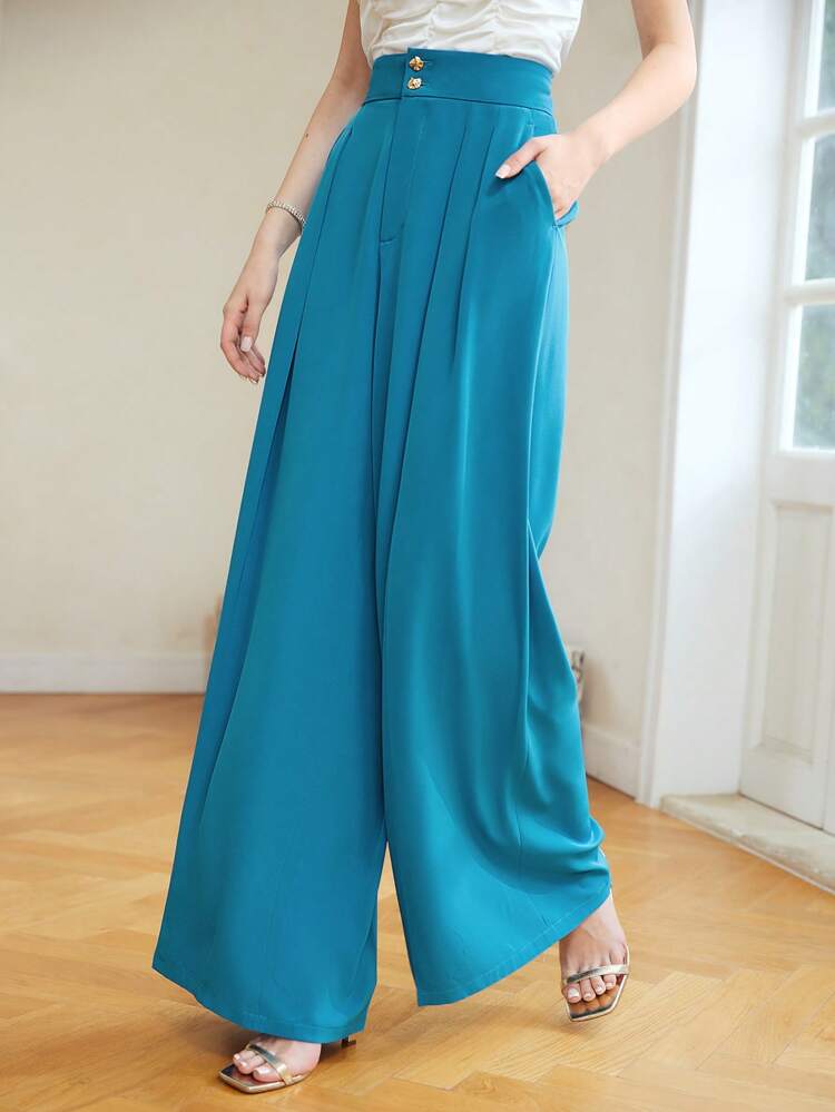 WIDE FLOWY DRESS PANTS