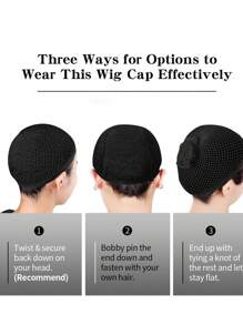 Reusable Wig Cap, 1pc Polyester Multi-way Wear Wig Tool For Men Women