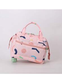 Nueva bolsa de pañales de maternidad de gran capacidad con bolsillos con aislamiento térmico para la conservación de la leche materna, bolso de mano portátil de papel de aluminio para exteriores - Multicolor - Ver 2