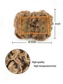 Moño corto rizado sintético - Multicolor - Ver 3