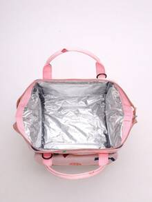 Nueva bolsa de pañales de maternidad de gran capacidad con bolsillos con aislamiento térmico para la conservación de la leche materna, bolso de mano portátil de papel de aluminio para exteriores - Multicolor - Ver 11