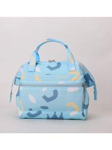 1 pieza Bolsa de pañales con patrón geométrico de gran capacidad - Multicolor - Ver 1