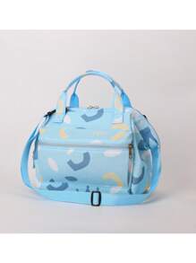 1 pieza Bolsa de pañales con patrón geométrico de gran capacidad - Multicolor - Ver 2