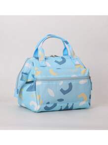 1 pieza Bolsa de pañales con patrón geométrico de gran capacidad - Multicolor - Ver 3