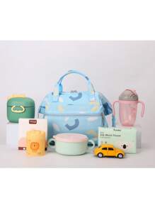 1 pieza Bolsa de pañales con patrón geométrico de gran capacidad - Multicolor - Ver 8