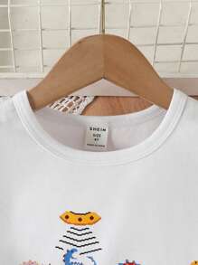 Tops con gái lớn Khủng long Giải trí - trắng - Xem 4