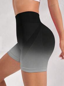 Easithlete Quần short thể thao cạp rộng Ombre Quần short cạp cao Quần short thể thao nữ, Quần short tập gym, Quần short đi xe đạp - Nhiều màu - Xem 4