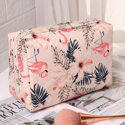 Túi đựng mỹ phẩm đa năng, 1 chiếc, phong cách Cottagecore, hình chim hồng hạc, chống thấm nước, dung tích lớn, túi đựng đồ trang điểm du lịch, túi đựng đồ vệ sinh cá nhân, hộp đựng đồ thẩm mỹ di động, phụ kiện đi biển, hộp trang điểm phong cách Boho, túi tập gym cỡ lớn, túi đựng mỹ phẩm, túi đựng đồ trang điểm, đồ dùng du lịch thiết yếu, dung tích lớn, túi đựng mỹ phẩm cỡ lớn, quà Giáng sinh, túi nhỏ, du lịch, quà tặng cho phụ nữ, đồ dùng du lịch thiết yếu cho nữ, túi nhỏ, ví cầm tay/túi xách nhỏ, hộp đựng mỹ phẩm, túi nhỏ, hộp đựng cọ trang điểm, túi mini, túi dung tích lớn, quà tặng cho phụ nữ, quà Giáng sinh, ý tưởng quà tặng cho phụ nữ, túi nhỏ, túi đựng mỹ phẩm, đồ dùng du lịch thiết yếu
