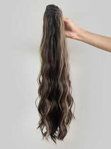 Phần mở rộng tóc tổng hợp đuôi ngựa sóng cơ thể dài - Nhiều màu - Xem 6