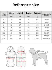 Hooded Dog Rain Coat With Reflective Strips, Waterproof & Windproof, Suitable For Small, Medium And Large Pets - Burnt Orange - View 4