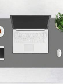 1入組素色PU皮革鼠標墊 - 深灰色 - 查看 4