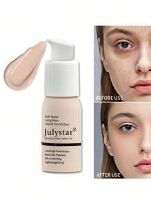 Julystar 控油粉底液30ml長效自然無瑕輕盈粉底 - Fair - 查看 4