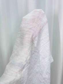 Plus Crochet Insert Hollow Out Cover Up Dress Without Bikini Set - White - View 7