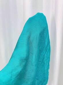 SHEIN Swim Curve Plus Size Women's Solid Color Knitted Round Neck Crochet Patchwork Casual Vest, Suitable For Holiday & Beach Bikini Cover Up, Summer