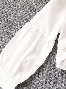 SHEIN Verano 2 piezas/set vestido tipo pareo para niñas pequeñas con tirantes finos + ropa de protección solar - Blanco y Negro - Ver 5