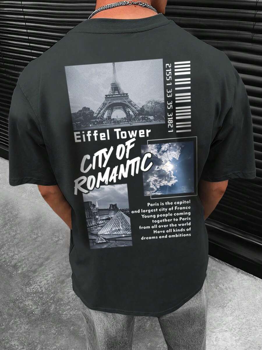 Manfinity EMRG Men Slogan Graphic Tee - Dark Grey - View 1