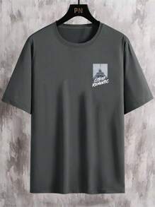 Manfinity EMRG Men Slogan Graphic Tee - Dark Grey - View 2