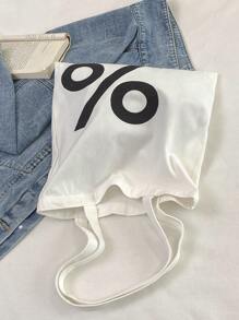 Chicos 1 pieza Bolsa de compras símbolo matemático patrón - Multicolor - Ver 7