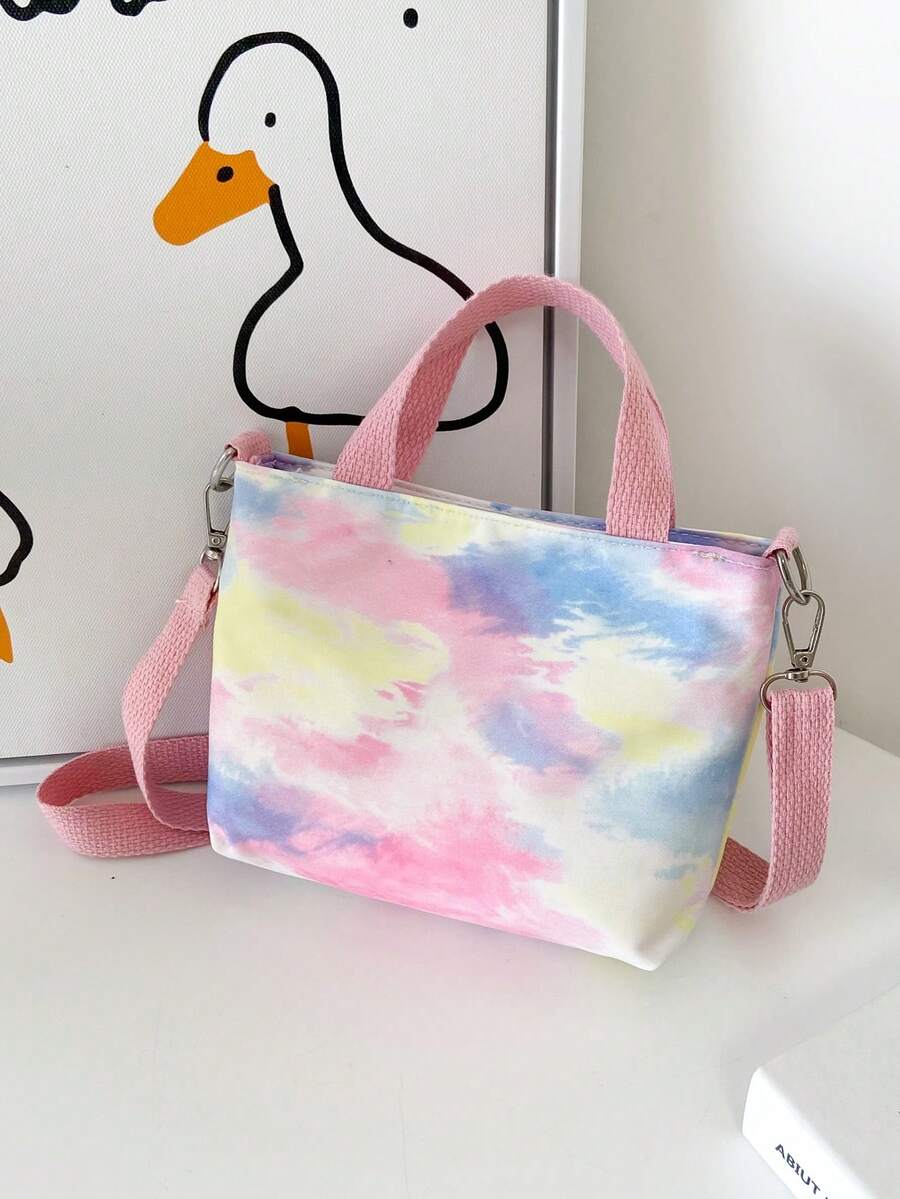 女孩紮染拉鍊方包 - 彩色 - 查看 1