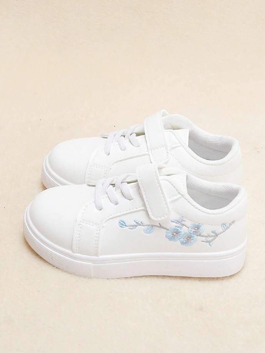 儿童运动鞋，女童休闲白色运动鞋 - 白色 - 查看 1