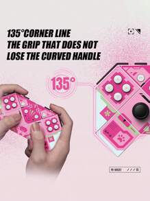爪子圖案遊戲控制器 - 粉色 - 查看 4