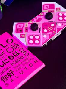 爪子圖案遊戲控制器 - 粉色 - 查看 8