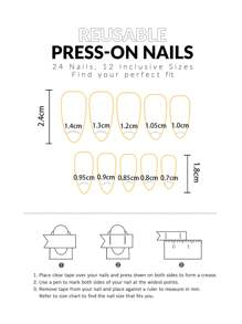 Elevate Your Style With 24pcs Long Almond 3D Rhinestone Decor Full Cover Fake Nail Kit - Multicolor - View 5