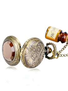 Đồng hồ bỏ túi thạch anh con trỏ tròn - Đồng - Xem 2