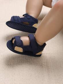 Xăng đan thông thường có dây buộc hai tông màu cho bé trai cho mùa hè - Màu xanh hải quân - Xem 6